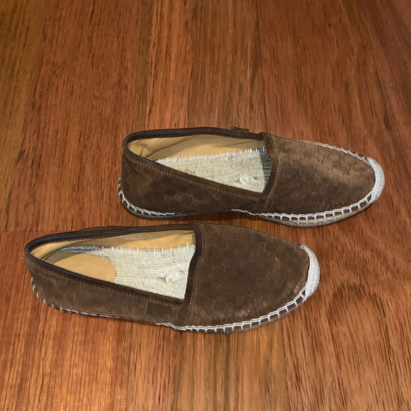 GUCCI Suede Printed Espadrilles - Picture 2 of 5